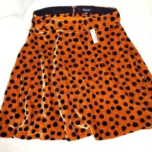 Madewell Leopard dot  women's mini skirt. Size 0.